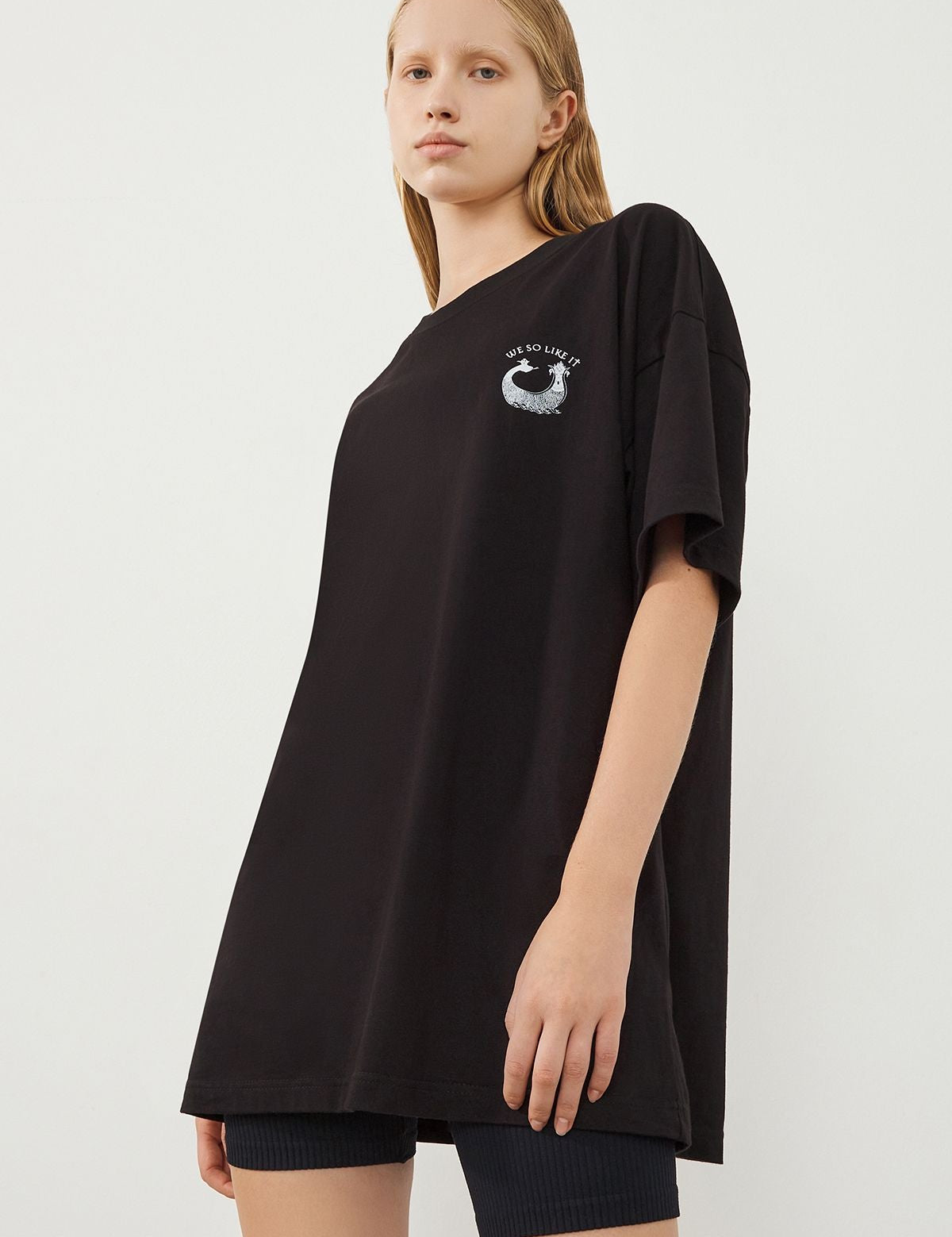 Ra Denim-Denge Oversize Black Shahmaran Unisex T-shirt-2