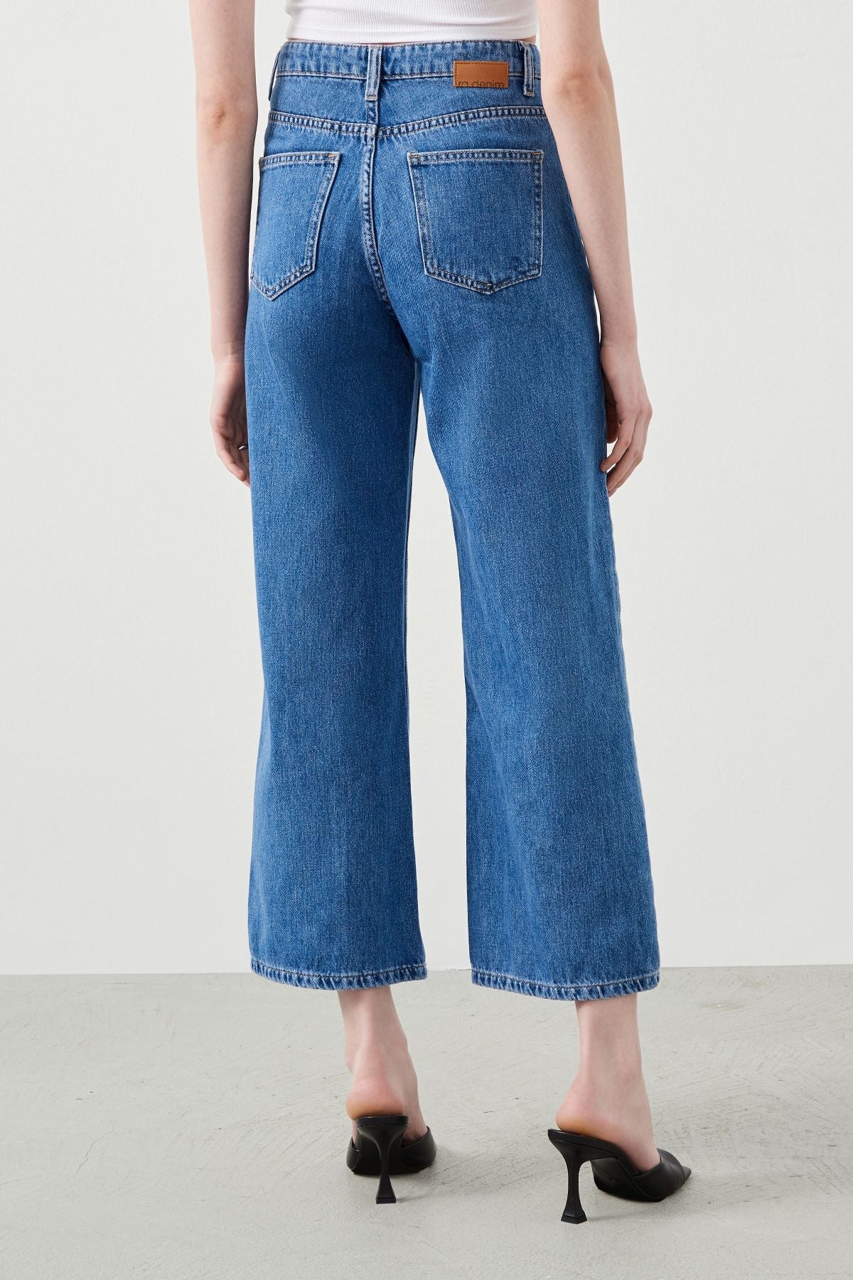 Ra Denim-Rodos Culotte Fit Women's Blue Jeans-5
