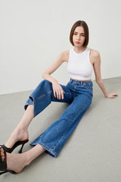 Ra Denim-Rodos Culotte Fit Women's Blue Jeans-2