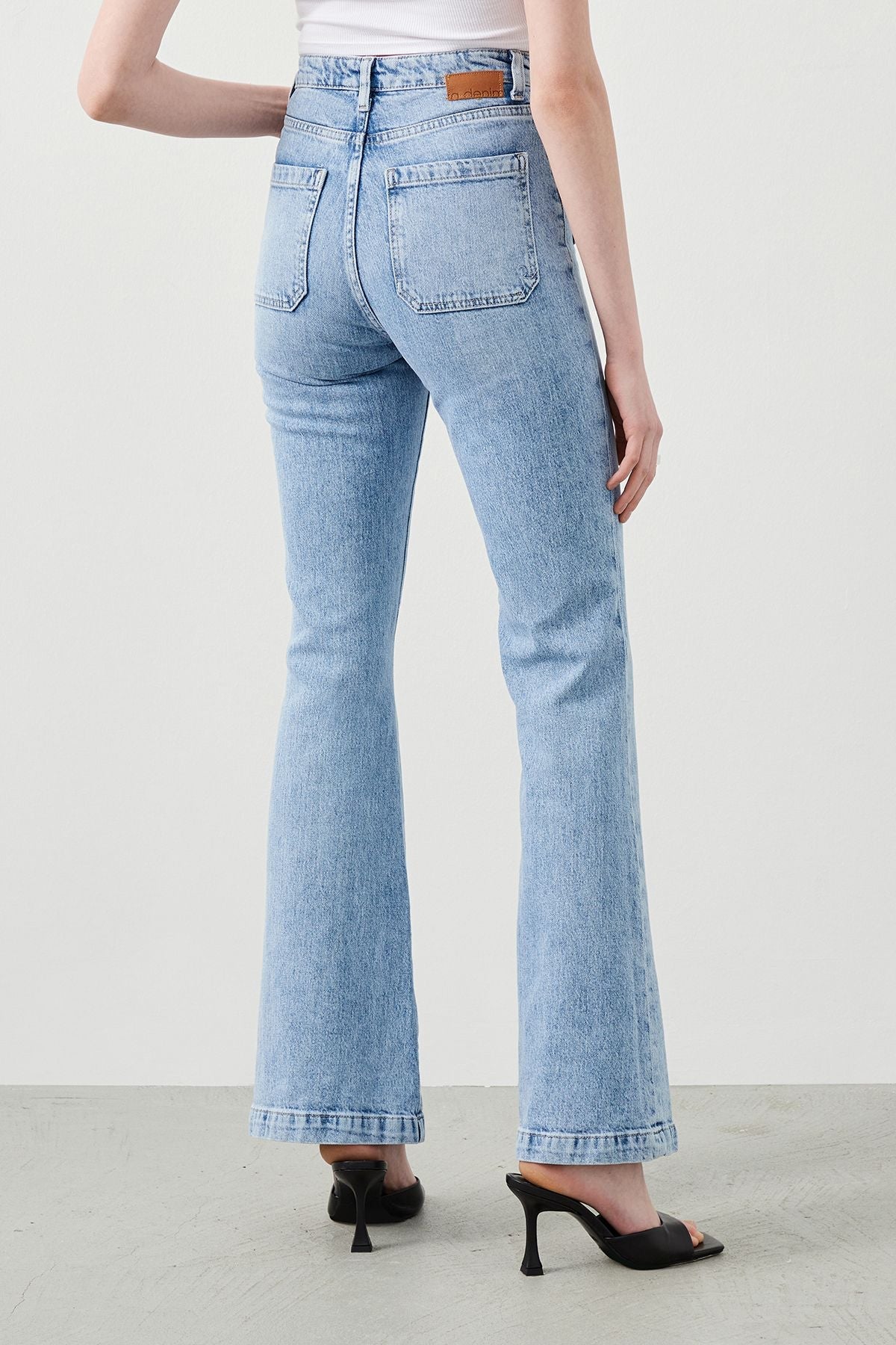 Ra Denim-Canva Flare Fit Light Blue Women’s Jeans-4