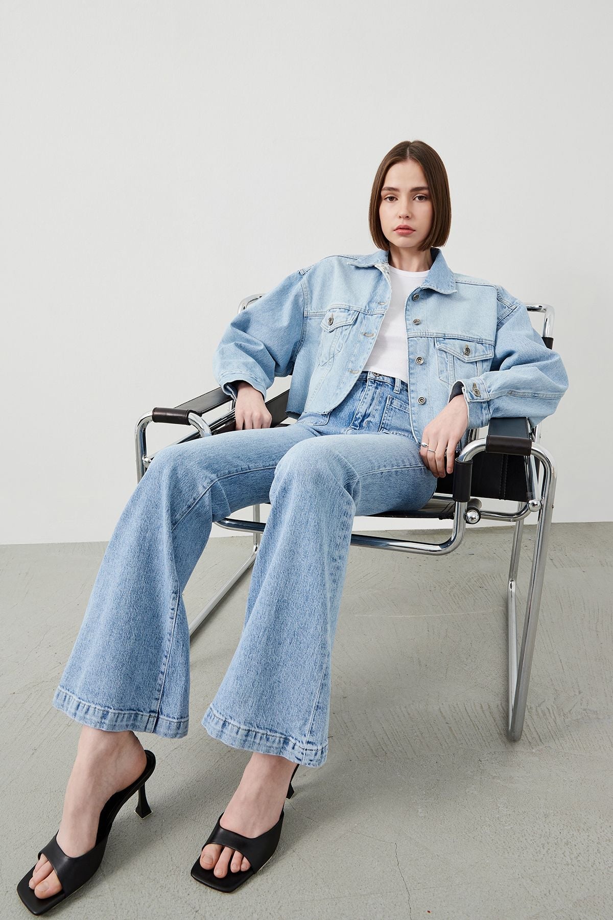 Ra Denim-Canva Flare Fit Light Blue Women’s Jeans-2