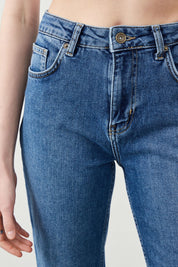 Ra Denim-Arte Mom Fit Dark Blue Women's Jeans-5