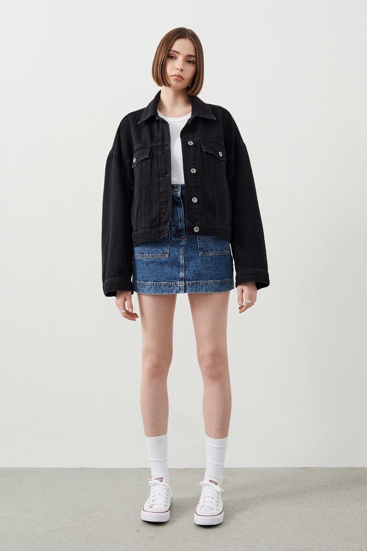 Ra Denim-Lujah Black Women’s Denim Jacket-2