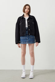 Ra Denim-Lujah Black Women’s Denim Jacket-2
