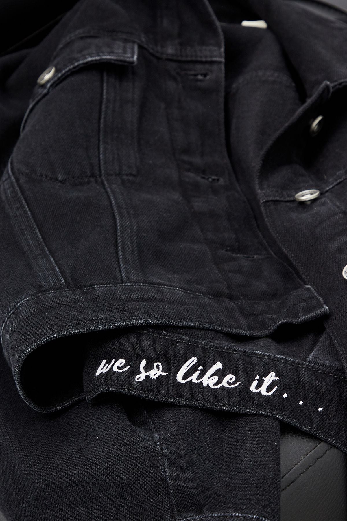 Ra Denim-Lujah Black Women’s Denim Jacket-6