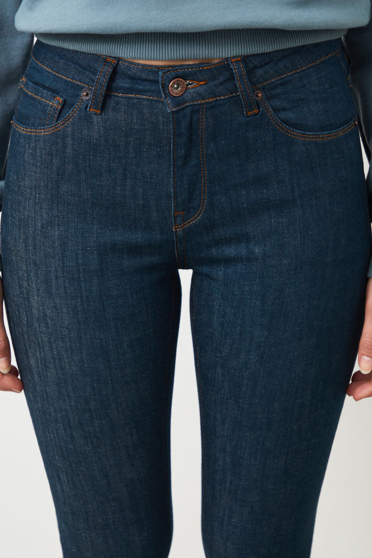 Ra Denim-Sira Skinny Fit Green Women's Jeans-4