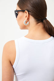 Ra Denim-Arven White Women's Crop Top-4