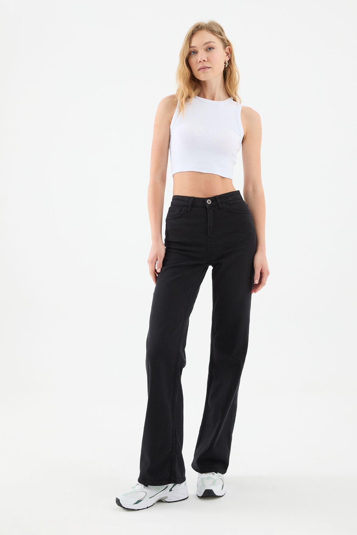 Odin Wide Leg Fit Black Women's Jeans Product vendor