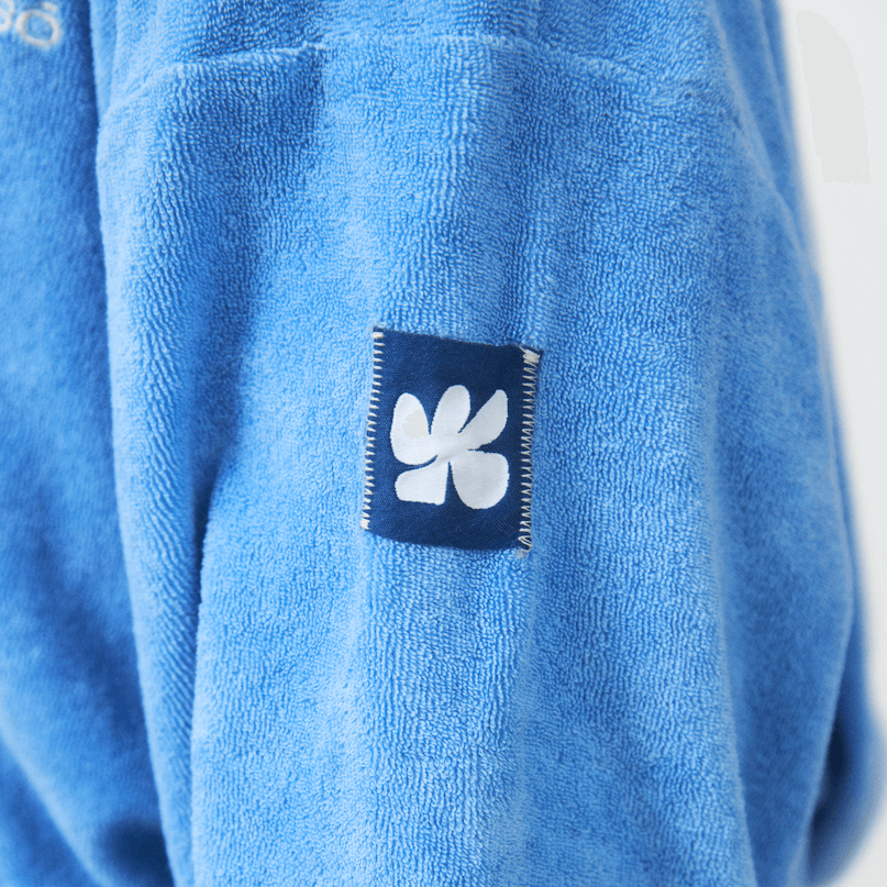 Blue Terry Polo Sweater Product vendor