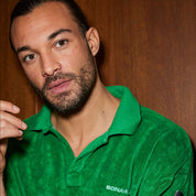 Green Terry Polo Sweater Product vendor