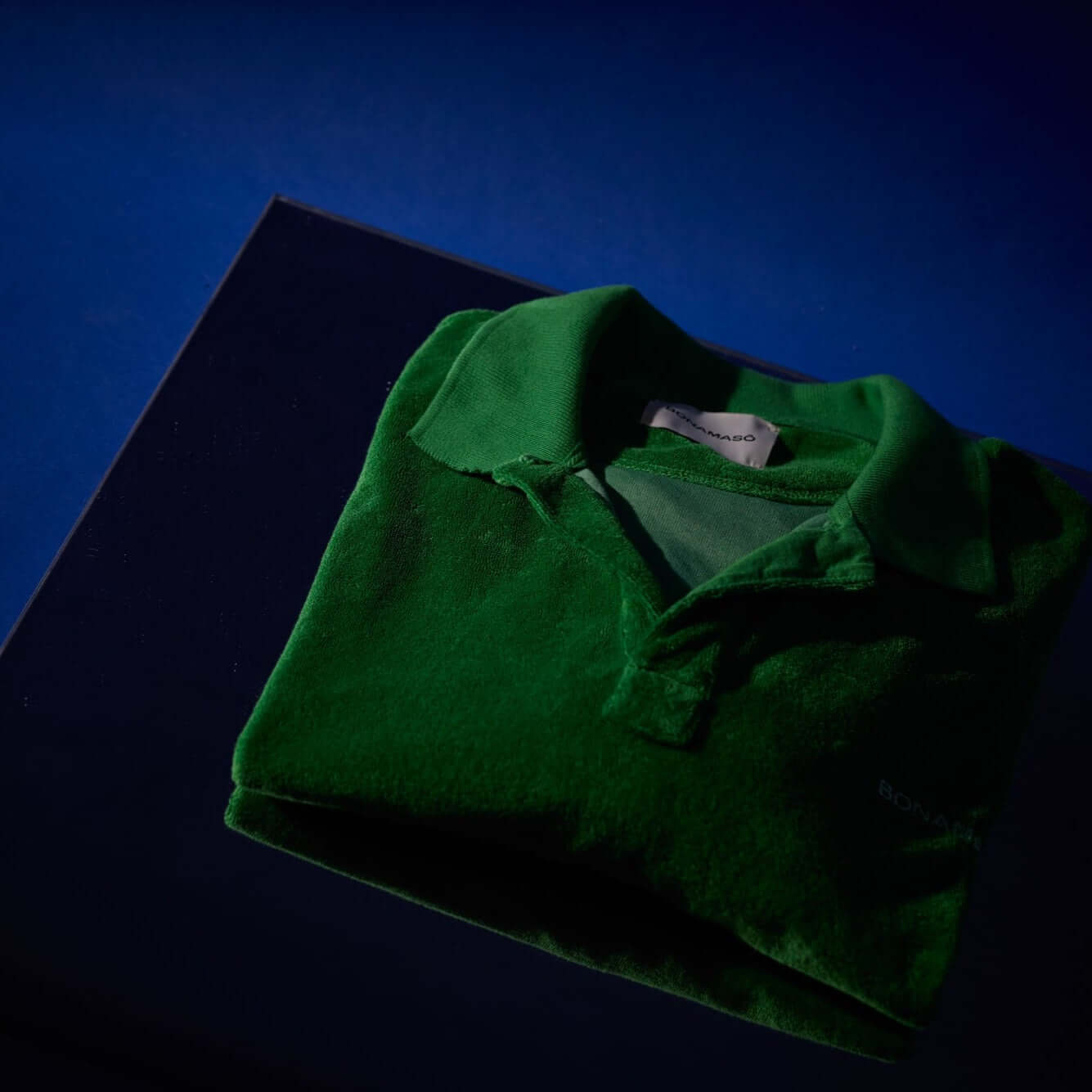 Green Terry Polo Sweater Product vendor