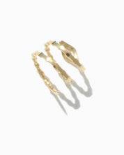 FANN! Naja triple gold ring #01 with transparent Swarovski crystal