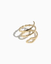 FANN! handmade Naja triple gold ring #01