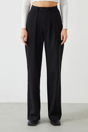 Ra Denim-Juliet Palazzo Fit Black Women's Chino Pants-3