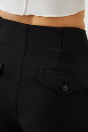 Ra Denim-Juliet Palazzo Fit Black Women's Chino Pants-6
