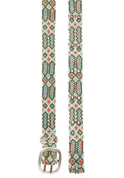 Adriana Handwoven Olive Belt by Smitten – Elegant and versatile with rich olive tones and intricate patterns