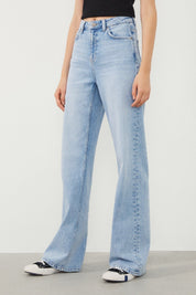 Ra Denim-Odin Wide Leg Fit Light Blue Women’s Jeans-3