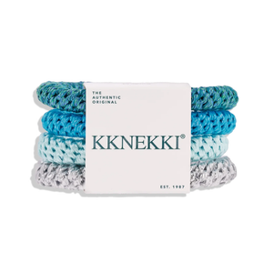 KKNEKKI Hair Tie Set 64 — Ocean Blues