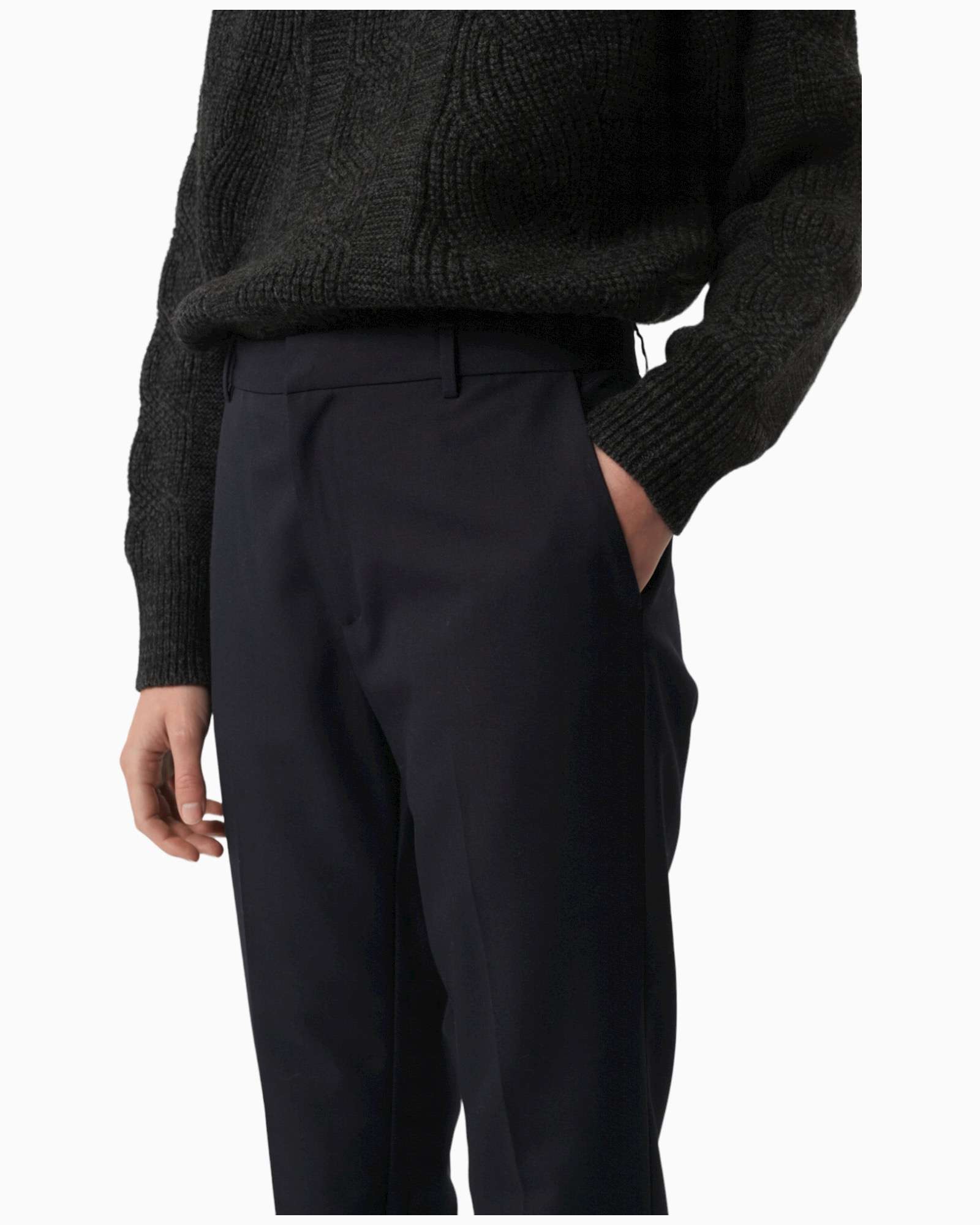 SOEUR-ADELE Formal Pants | Navy Blue
