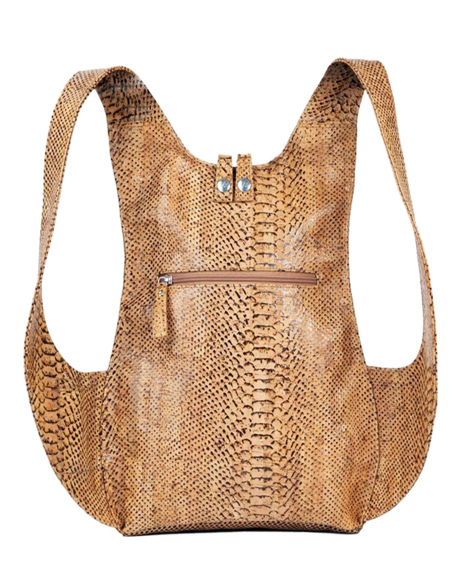 ARSAYO - ARSAYO Exotic Suber backpack (cork) | Snake Skin Cork