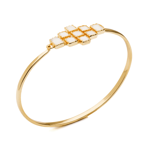 AZUNI - Mosaic 9-Stone Bangle