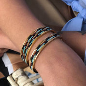 AZUNI - Totem Thin Bangle | Midnight