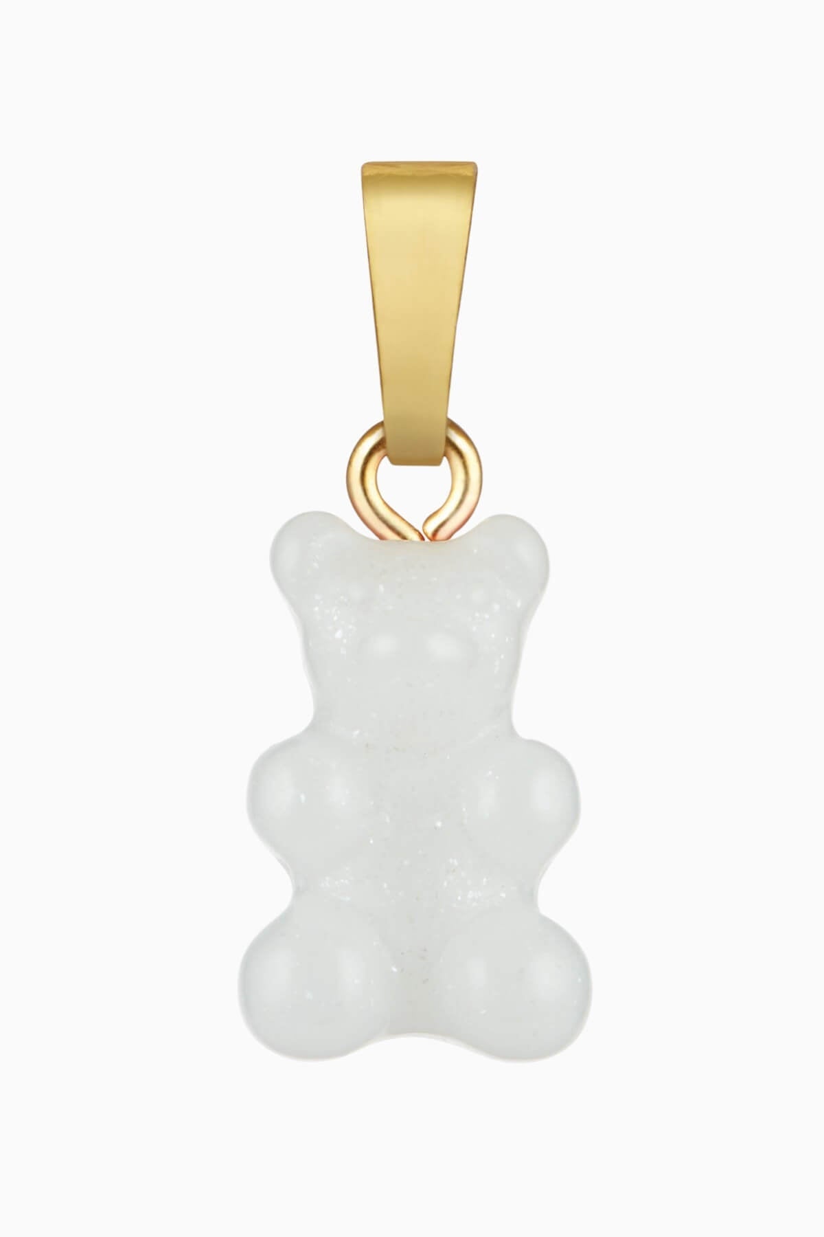 CRYSTAL HAZE - Classic Nostalgia Bear Pendant | White