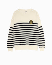 FIVE JEANS - Mariniere Cashmere Sweater | Ecru