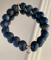 KARMA BY HANNA - Baby heart Obsidian Bracelet