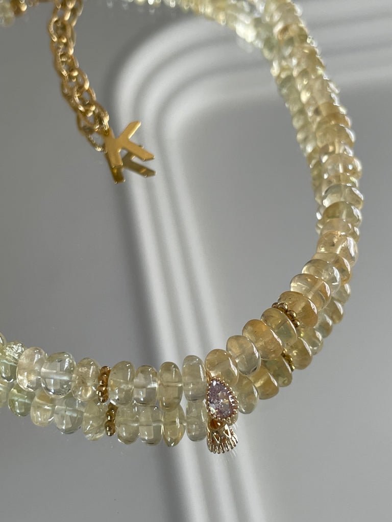 KARMA BY HANNA - Gota Citrine Necklace