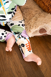 Close-up of TILOUCO's Tropic Pajama fabric