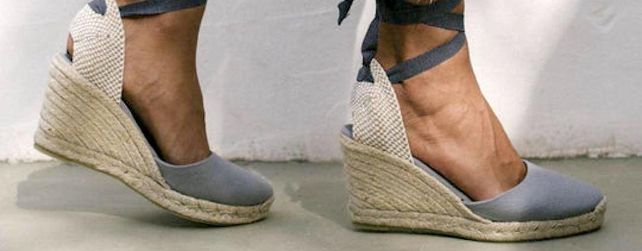 Alohas Sustainable Footwear presenting canvas wedge espadrilles