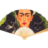 Frida Kahlo Large Hand Fan – Portrait with Hummingbird
