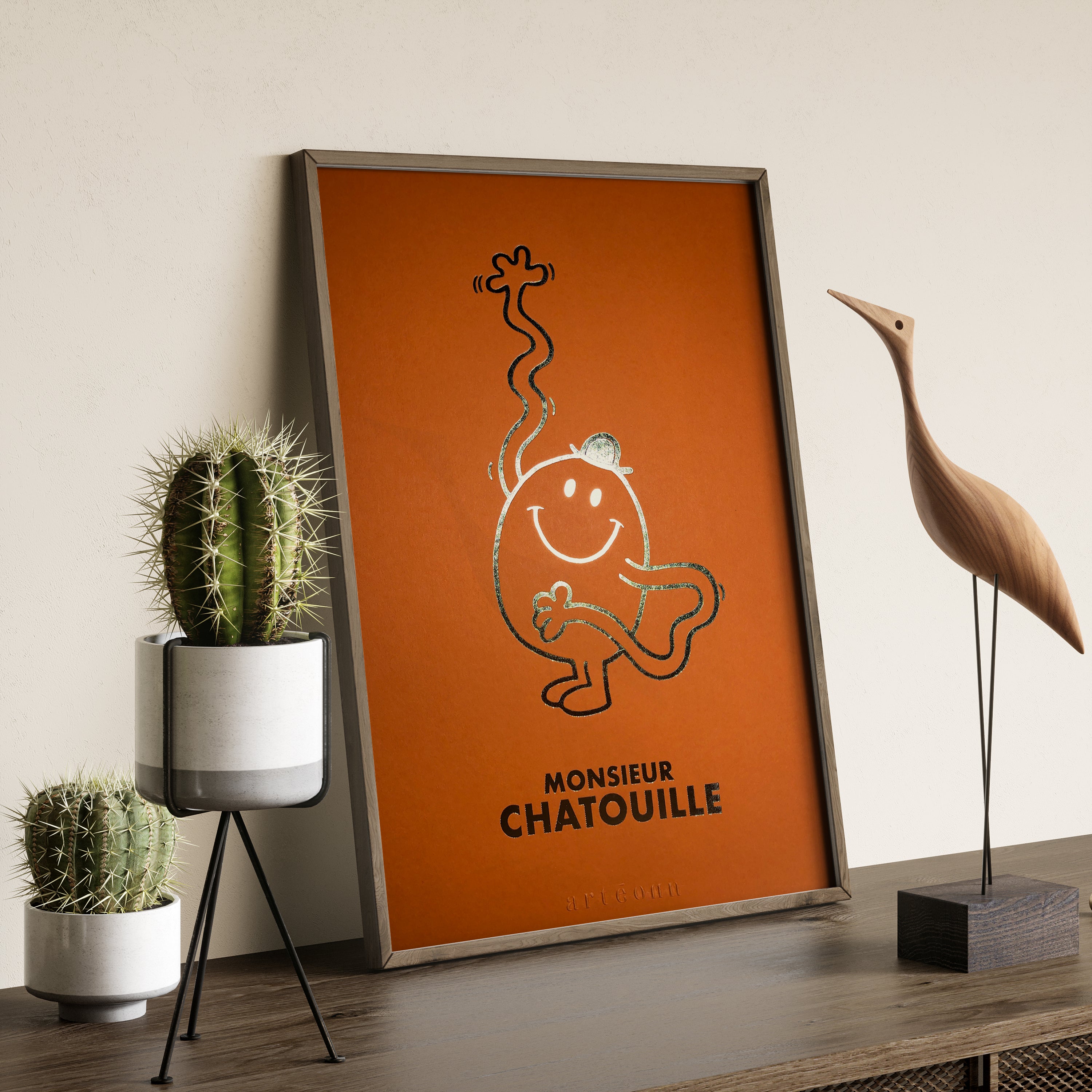 Arteonn Mr. Men &amp; Little Miss Monsieur Chatouille Impression artistique