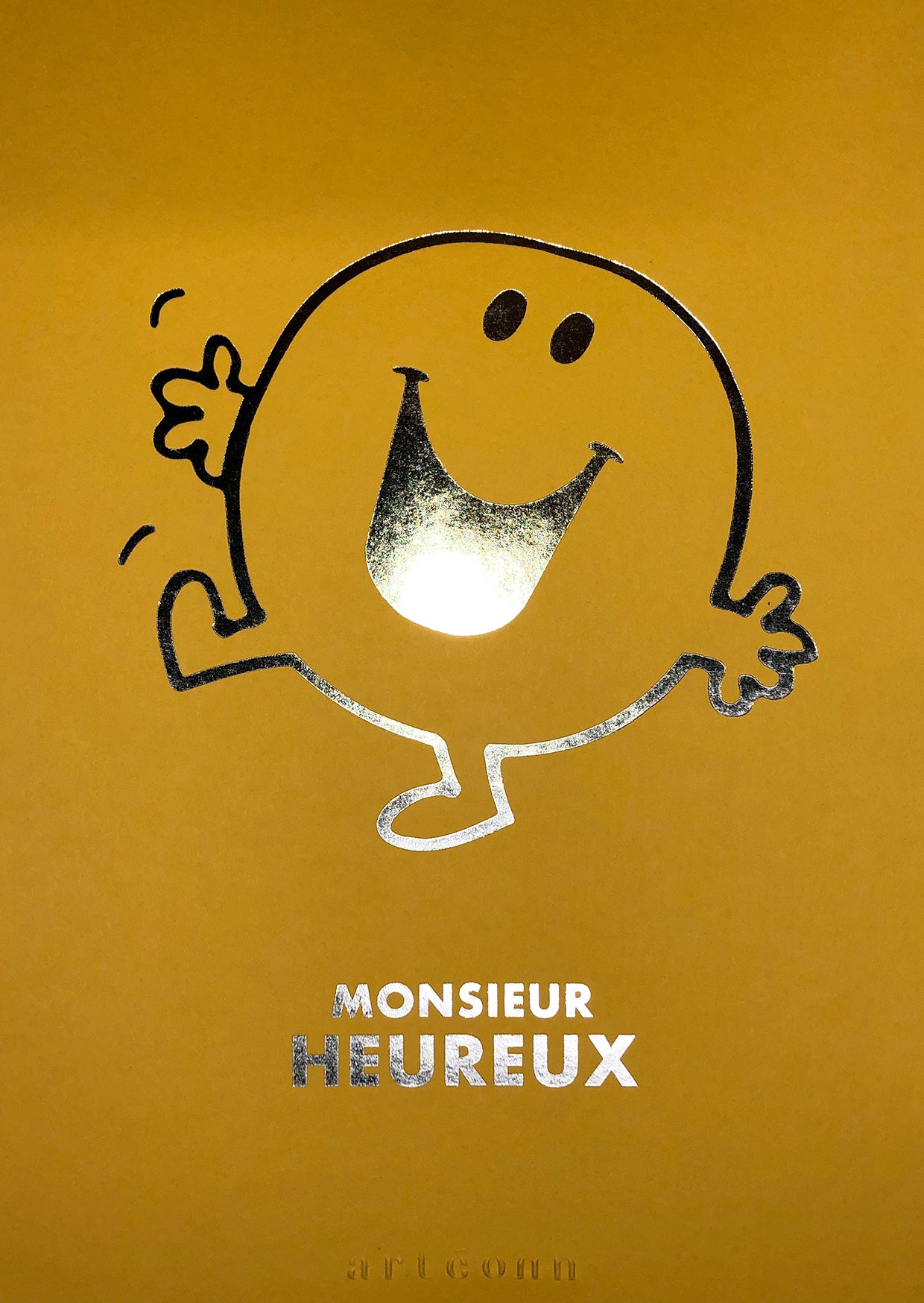 Arteonn Mr. Men &amp; Little Miss Monsieur Heureux Impression artistique