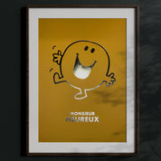 Arteonn Mr. Men &amp; Little Miss Monsieur Heureux Impression artistique