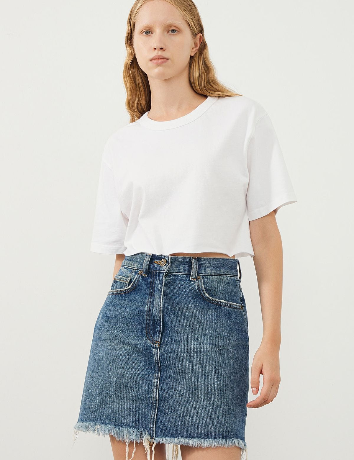  Ra Denim-Feronia Blue Women’s Denim Skirt-2