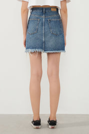  Ra Denim-Feronia Blue Women’s Denim Skirt-4