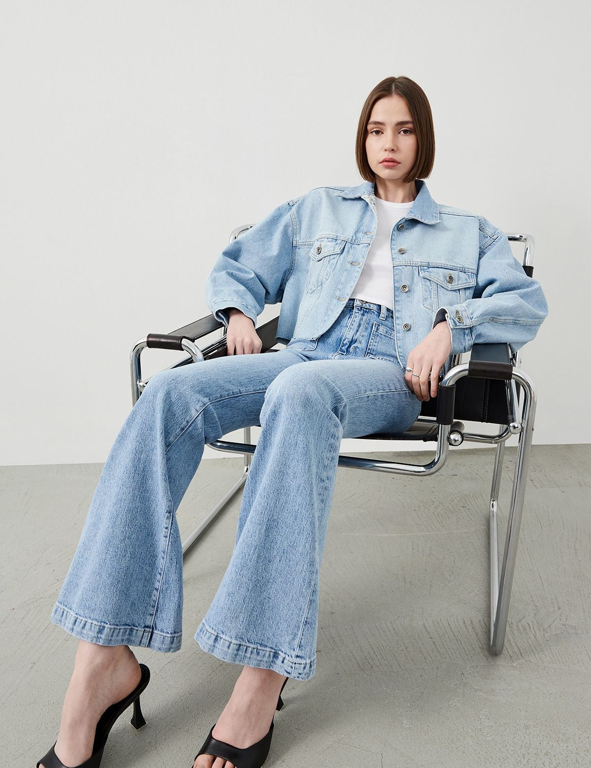  Ra Denim-Canva Flare Fit Light Blue Women’s Jeans-2