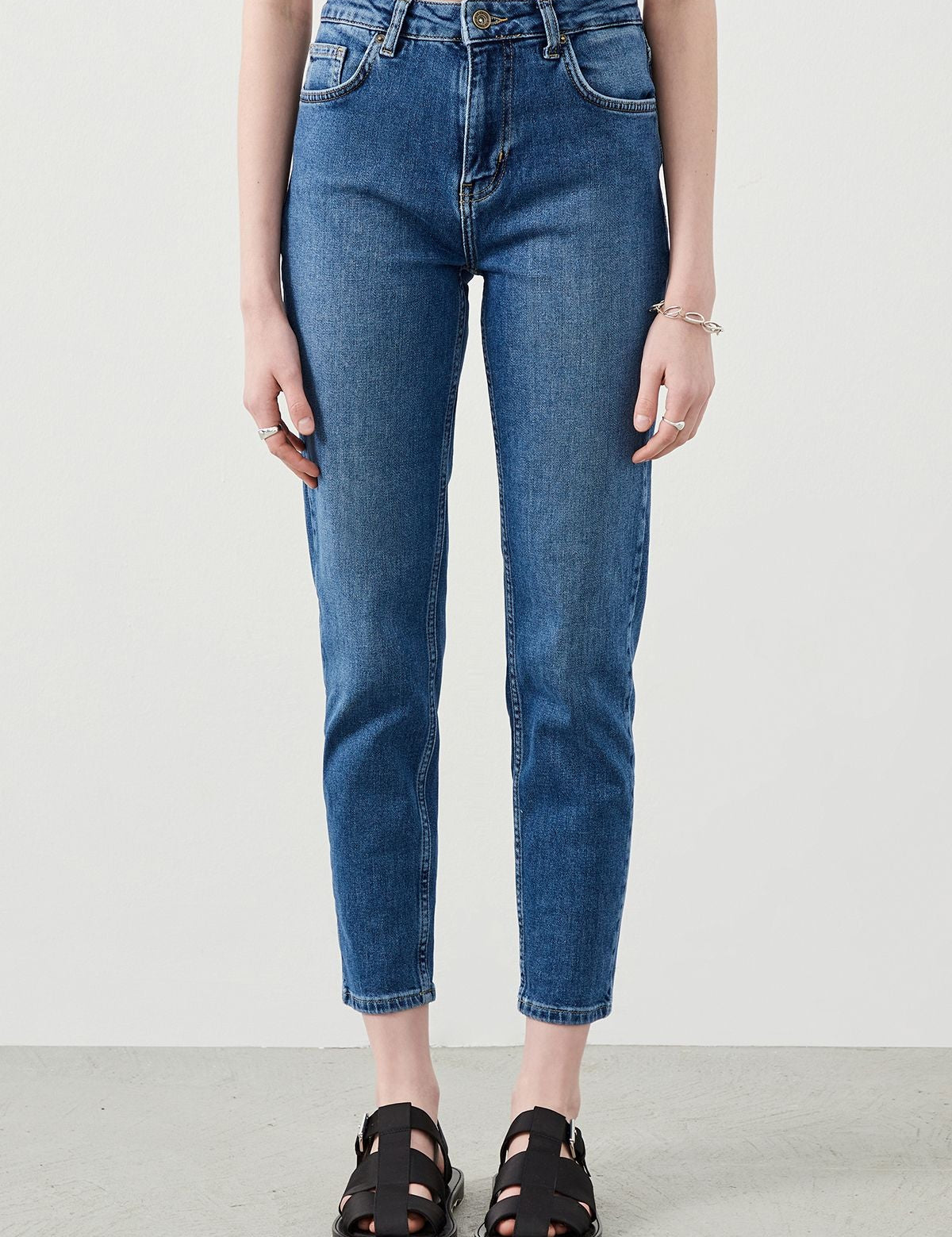  Ra Denim-Arte Mom Fit Dark Blue Women's Jeans-2