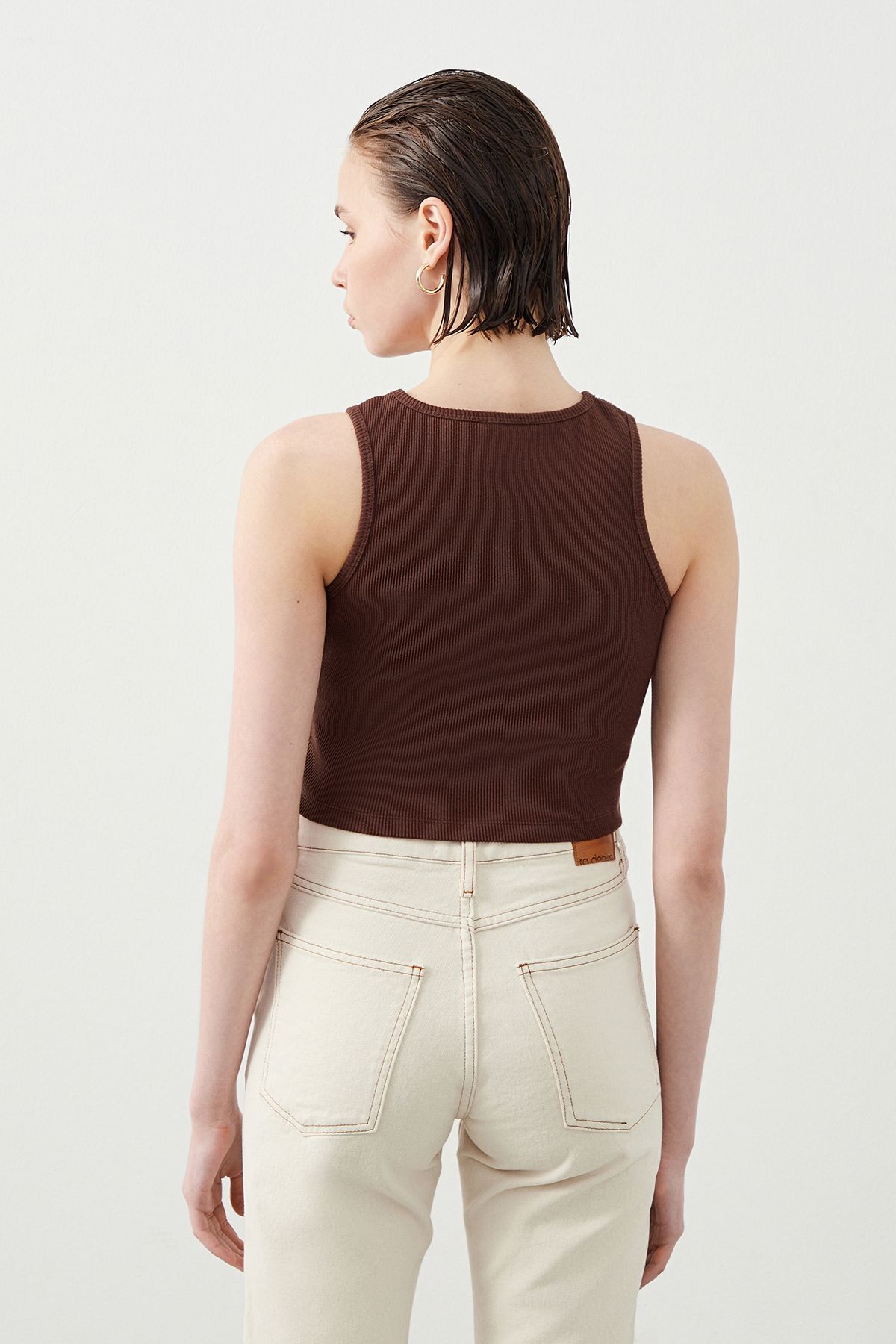 Ra Denim-Verona Brown Women’s Crop Top-3