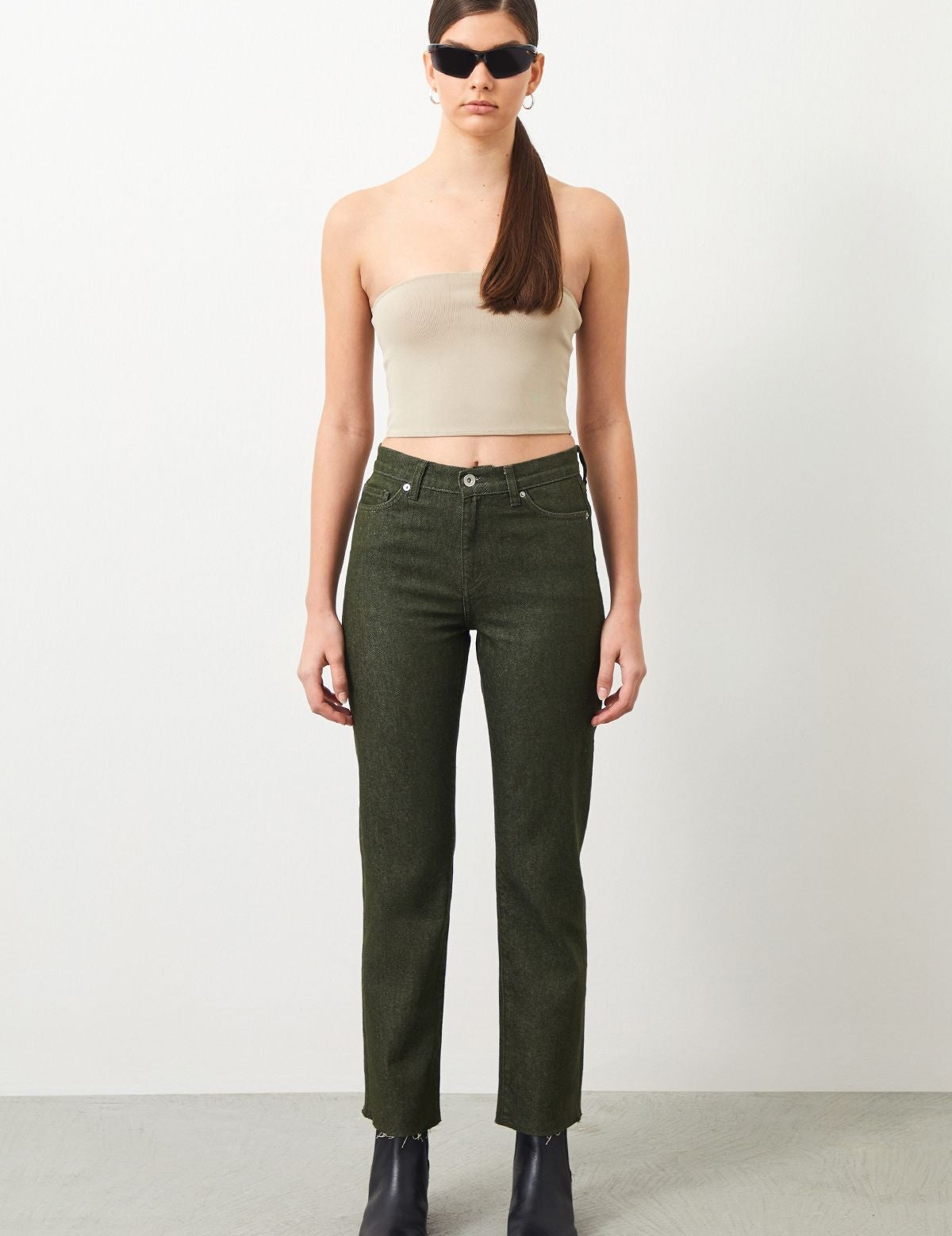  Ra Denim-Mira Boyfriend Fit Green Women's Jeans-2