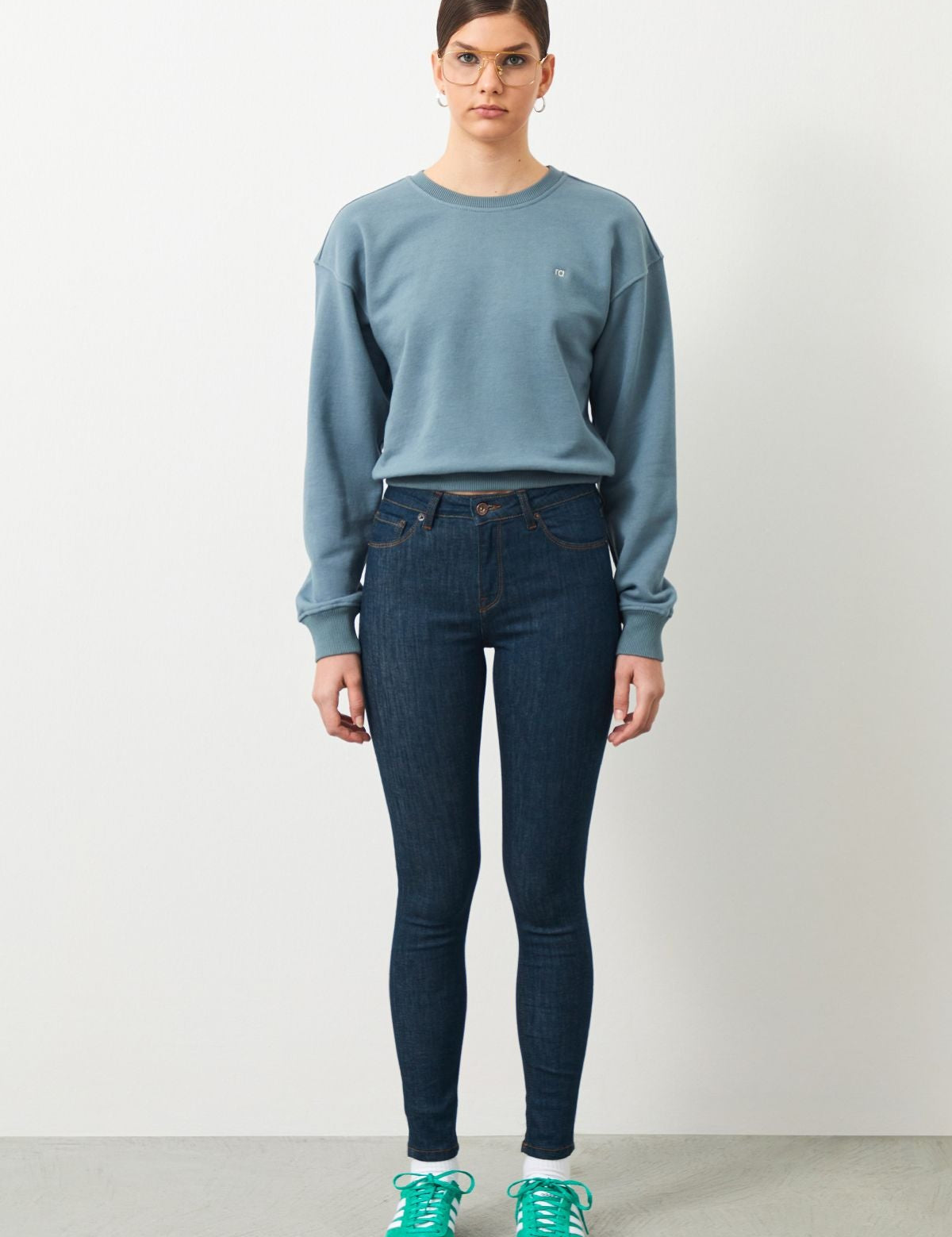  Ra Denim-Sira Skinny Fit Green Women's Jeans-1