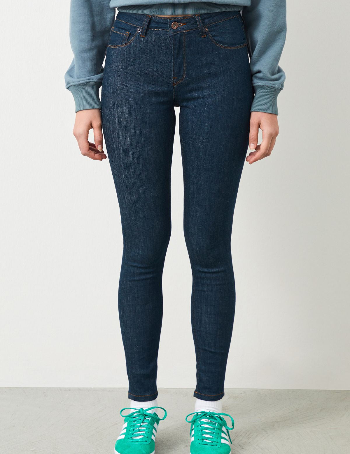  Ra Denim-Sira Skinny Fit Green Women's Jeans-2