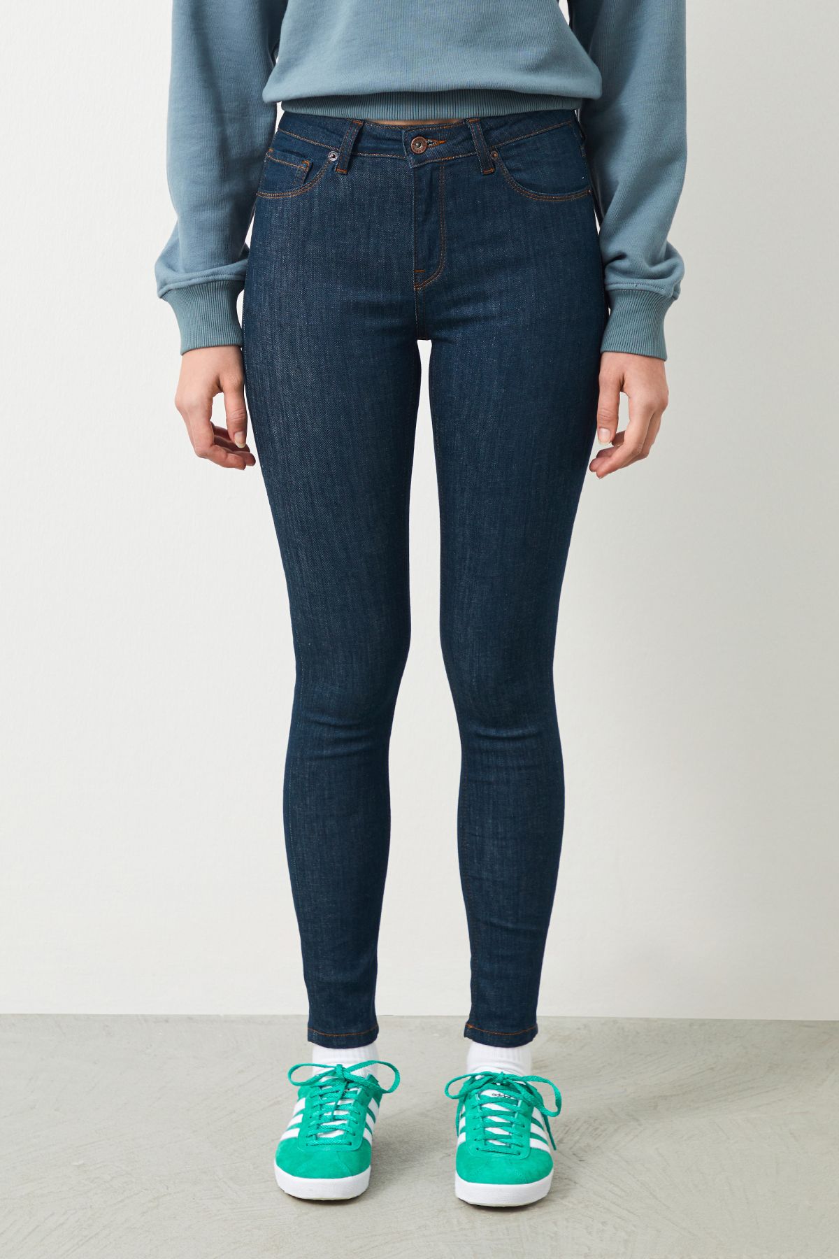  Ra Denim-Sira Skinny Fit Green Women's Jeans-2