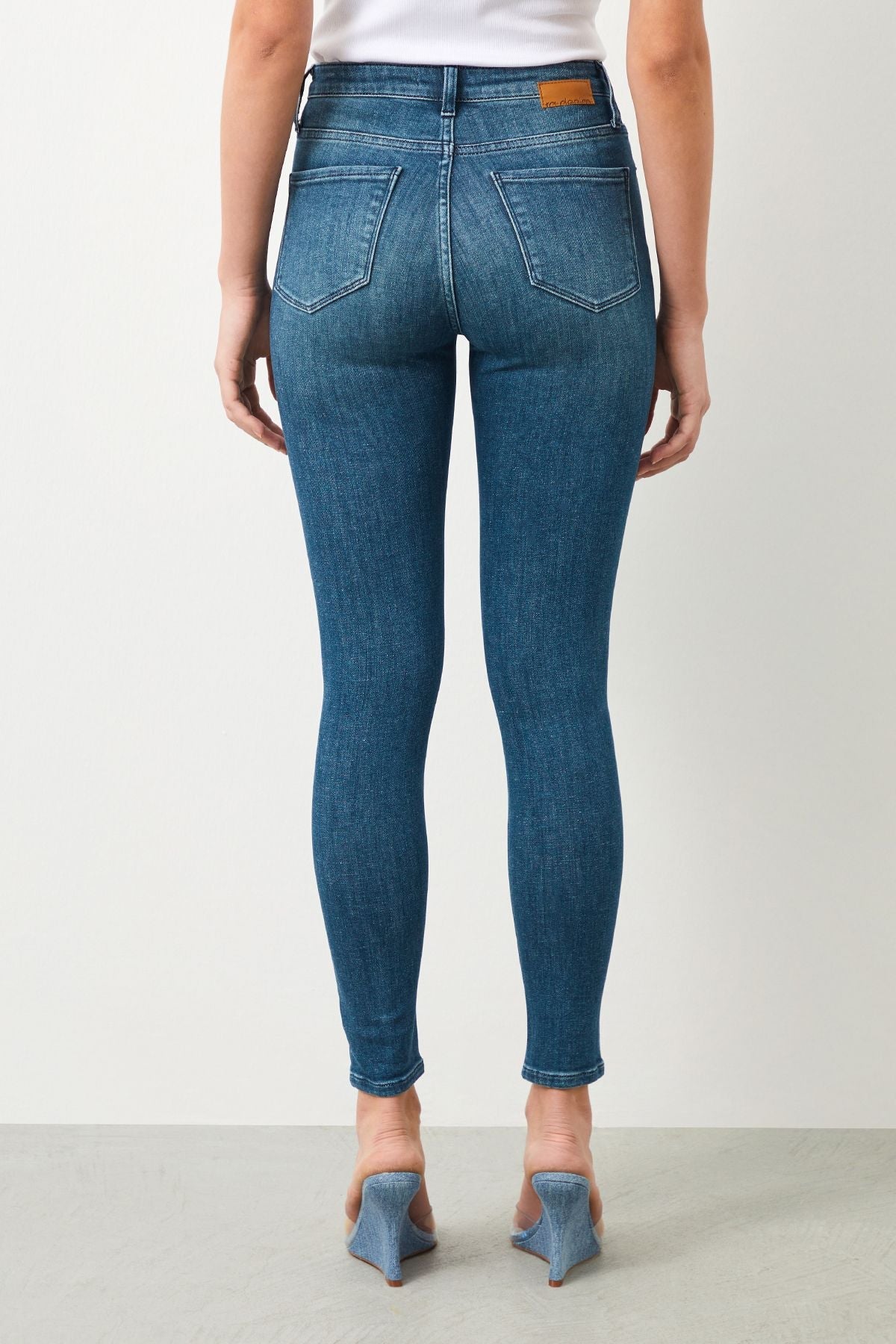  Ra Denim-Sira Skinny Fit Green Women's Jeans-4