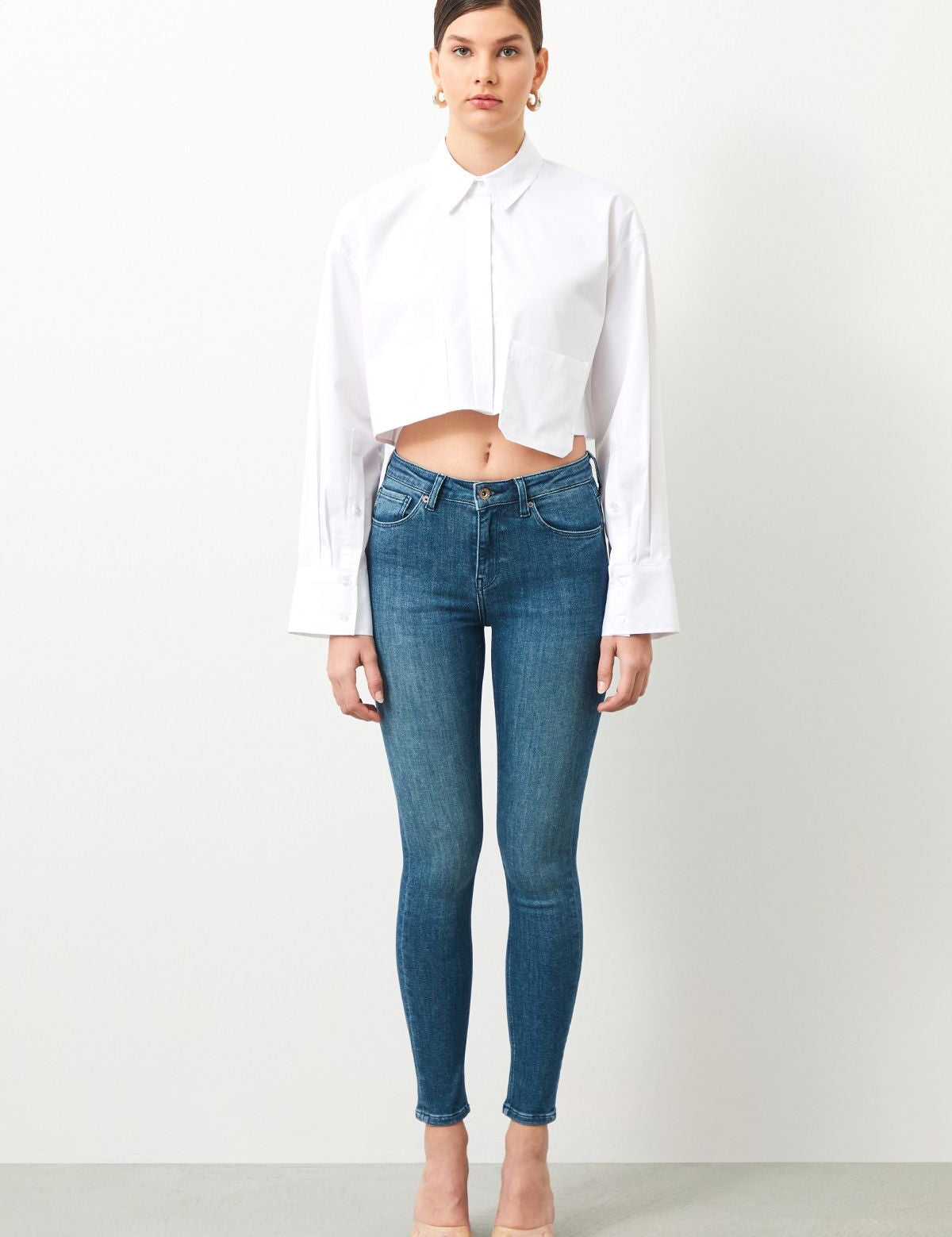  Ra Denim-Sira Skinny Fit Green Women's Jeans-1