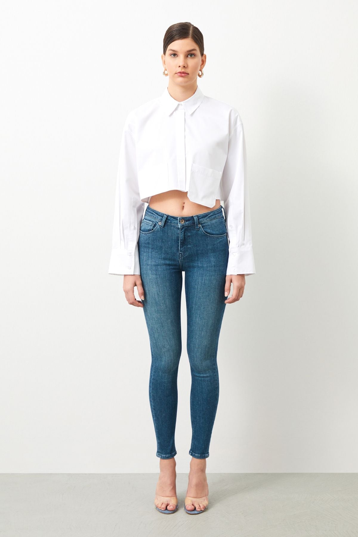  Ra Denim-Sira Skinny Fit Green Women's Jeans-1