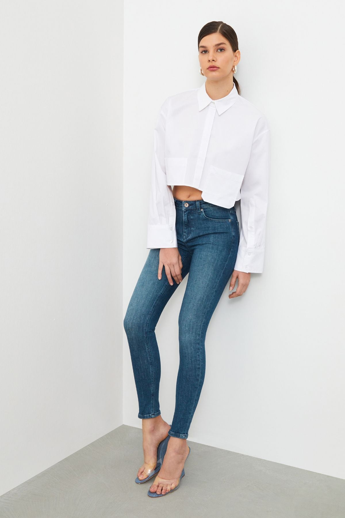  Ra Denim-Sira Skinny Fit Green Women's Jeans-2