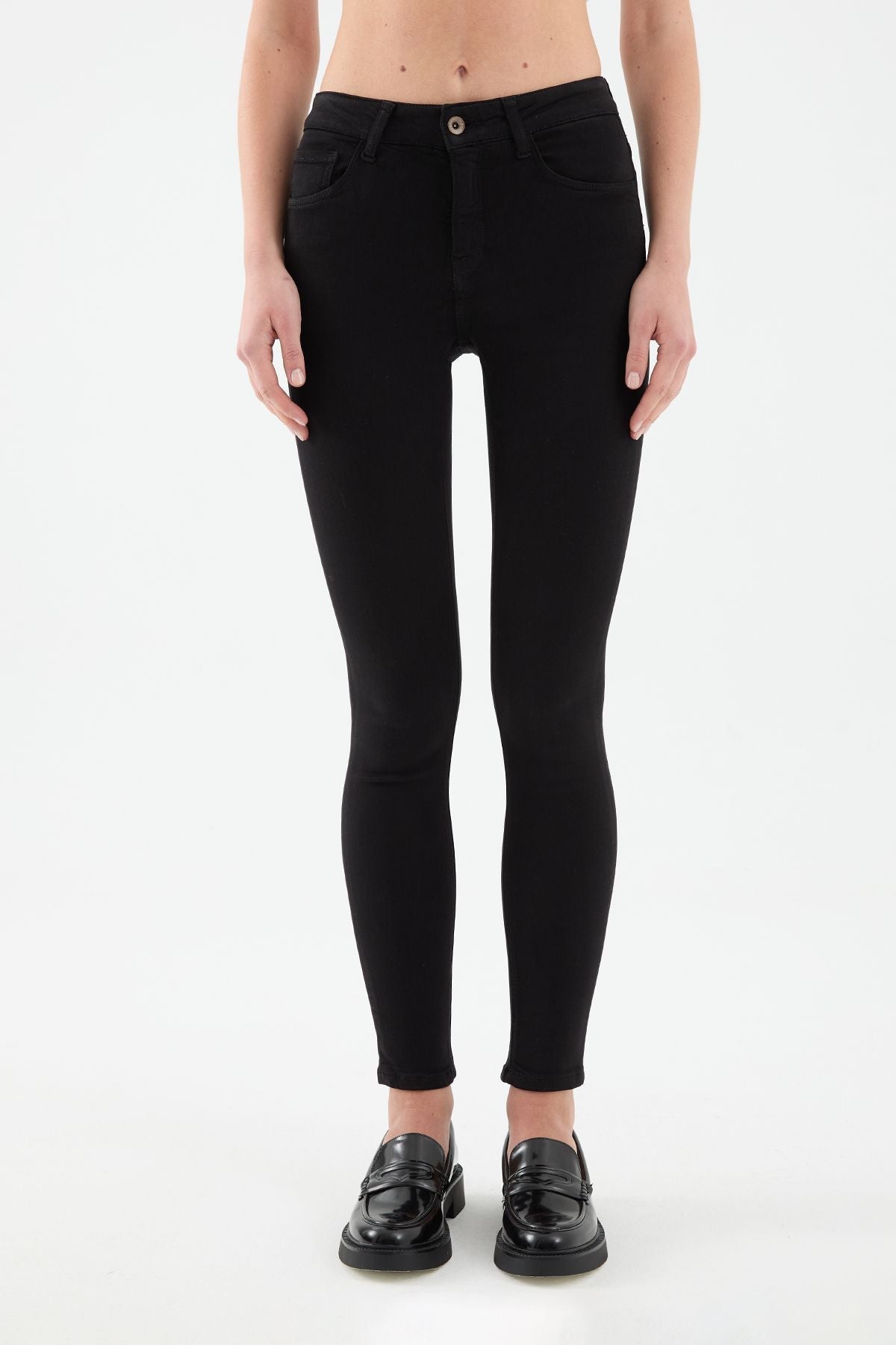 Sira Skinny Fit Black Women's Jeans
